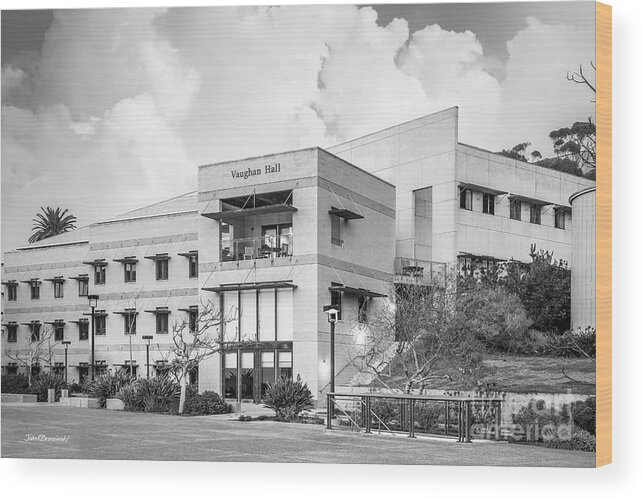 Scripps Institution Of Oceanography Wood Print featuring the photograph Scripps Institution of Oceanography Vaughan Hall by University Icons