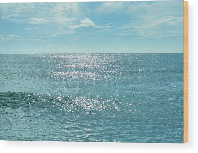 Ocean Wood Print featuring the photograph Sea Of Tranquility by Laura Fasulo