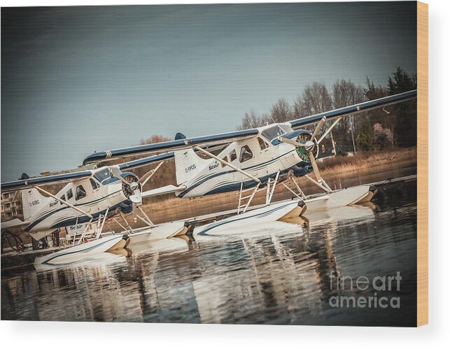 Airplane Wood Print featuring the photograph Seair Beaver 3 by Rastislav Margus