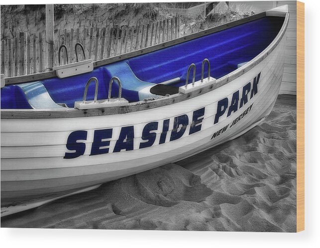 Jersey Shore Wood Print featuring the photograph Seaside Park New Jersey SC by Susan Candelario