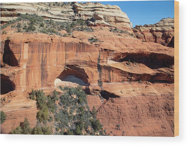 Sedona Wood Print featuring the photograph Sedona from the Air #4 by Steve Templeton