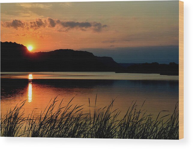 Sunset Wood Print featuring the photograph September Sunset by Susie Loechler