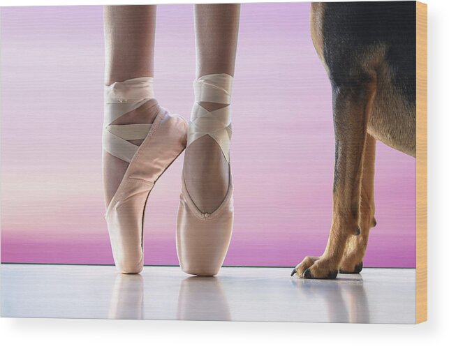 Dance Wood Print featuring the photograph shall we dance - Pink by Laura Fasulo