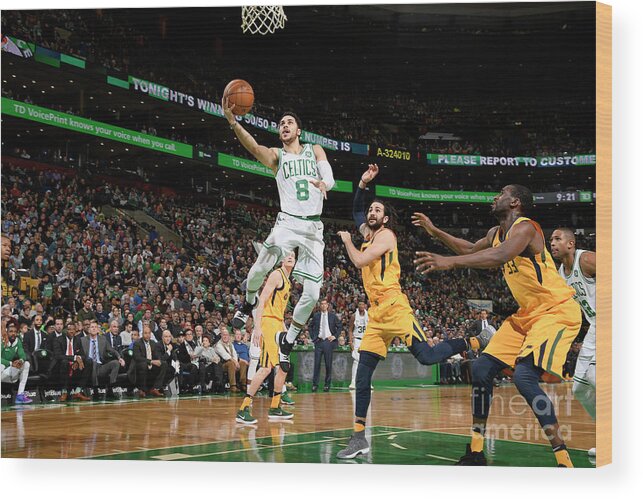 Shane Larkin Wood Print featuring the photograph Shane Larkin by Brian Babineau