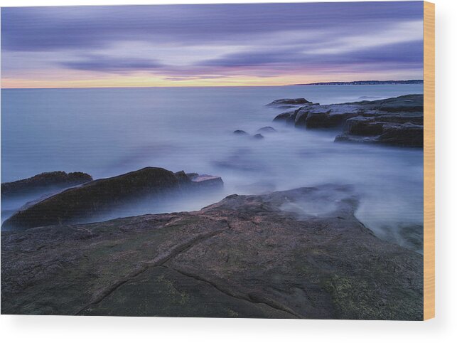 Silky Waters Wood Print featuring the photograph Silky Waters by Michael Hubley