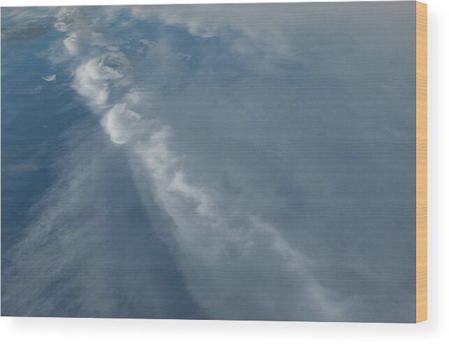 Sky Wood Print featuring the photograph Sky With Clouds by Phil And Karen Rispin