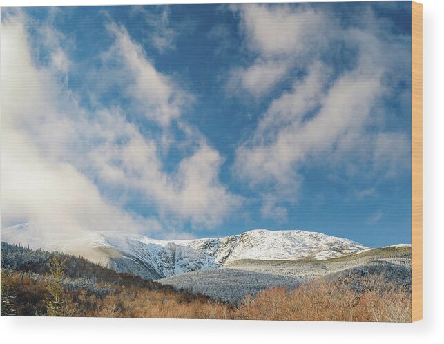 Tuckermans Wood Print featuring the photograph Snow Dust, Tuckermans by Michael Hubley