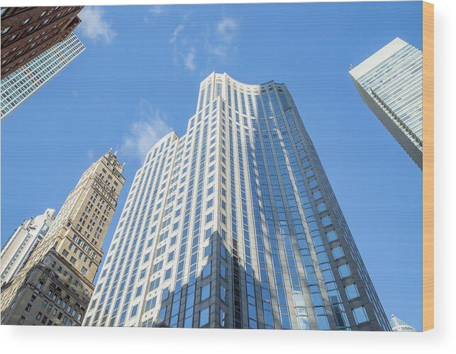 Midtown Manhattan Wood Print featuring the photograph Soaring Windows by Cate Franklyn