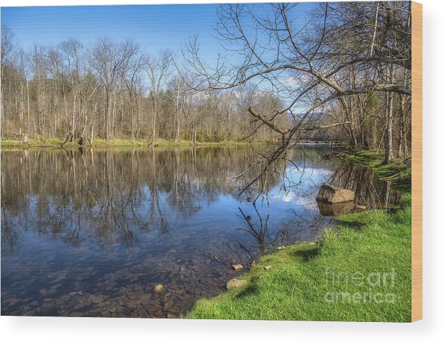 River Wood Print featuring the photograph South Holston River in Spring II by Shelia Hunt