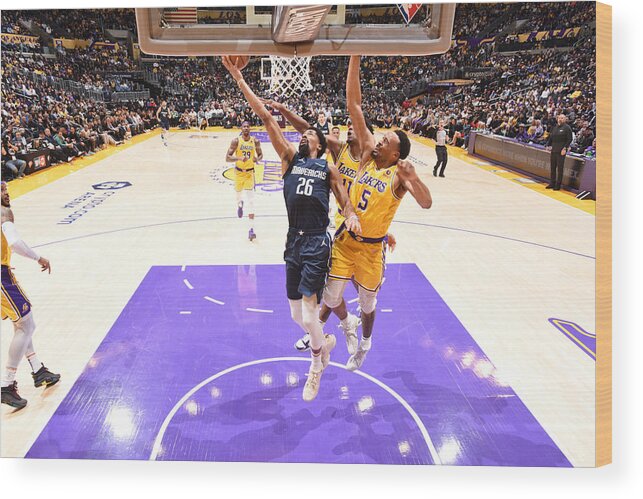 Spencer Dinwiddie Wood Print featuring the photograph Spencer Dinwiddie by Andrew D. Bernstein