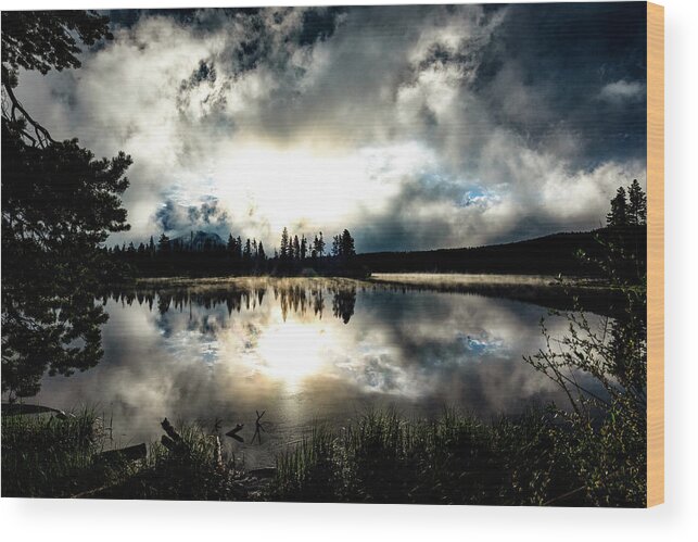 Mountain Wood Print featuring the photograph Splintered Sunlight by Gary Kochel
