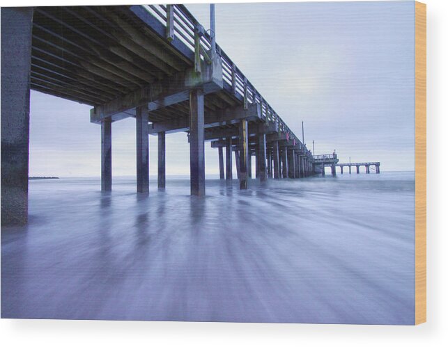 Steeplechase Pier Wood Print featuring the photograph Steeple Chase Pier by Mitch Cat