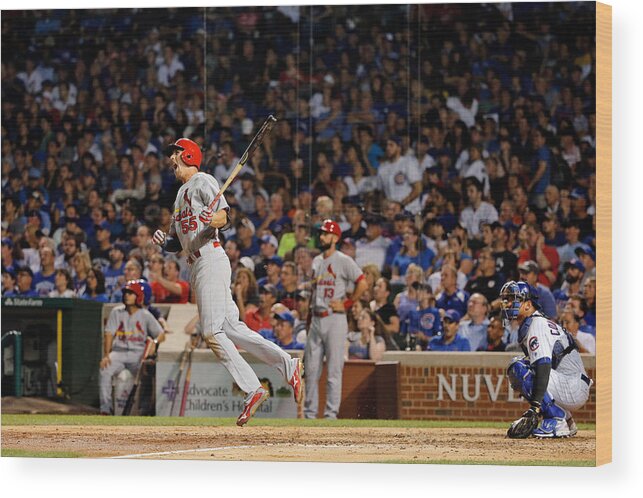 St. Louis Cardinals Wood Print featuring the photograph Stephen Piscotty by Jon Durr