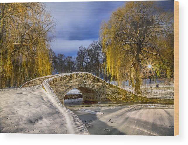 Stone Wood Print featuring the photograph Stone Bridge at Hiawatha by Rod Best