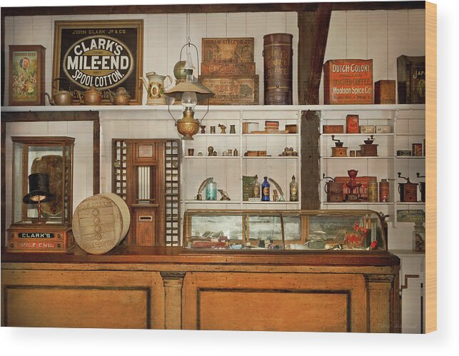 General Store Wood Print featuring the photograph Store - Variety Store by Mike Savad