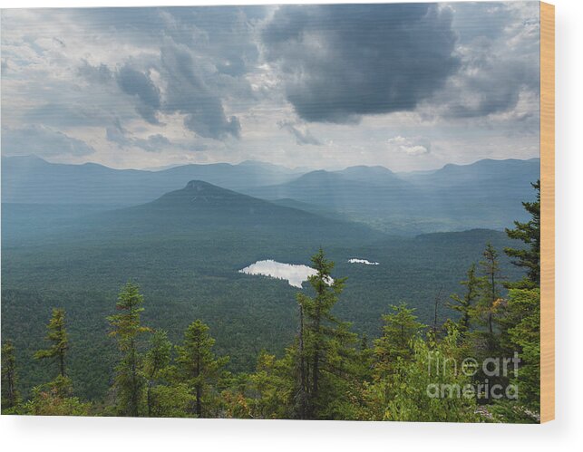  Backcountry Wood Print featuring the photograph Storm Clouds - White Mountains New Hampshire by Erin Paul Donovan