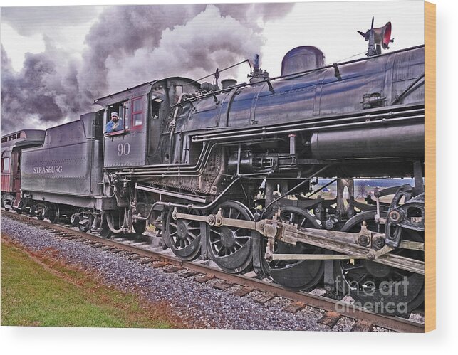 Strasburg Railroad Wood Print featuring the photograph Strasburg Railroad 48 by Jack Paolini