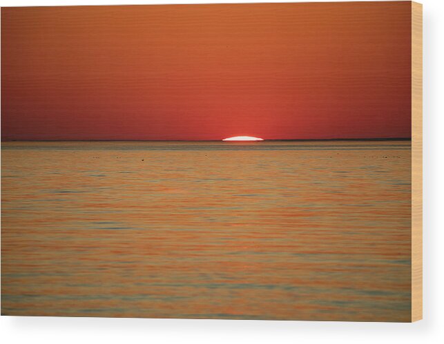 Old Silver Beach Wood Print featuring the photograph Stunning End of the Day by Denise Kopko