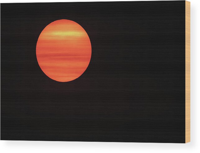 Sun Wood Print featuring the photograph Sun Behind Clouds 6948-080320-2 by Tam Ryan