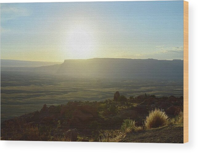 Photography Wood Print featuring the photograph Sunset in the Distance by Lisa Burbach