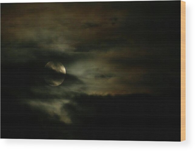  Wood Print featuring the photograph Super Moon Eclipse by Brad Nellis