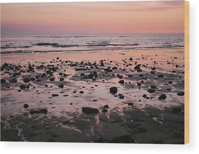 Sylt Wood Print featuring the photograph Sylt at Dusk by Tanya Doan