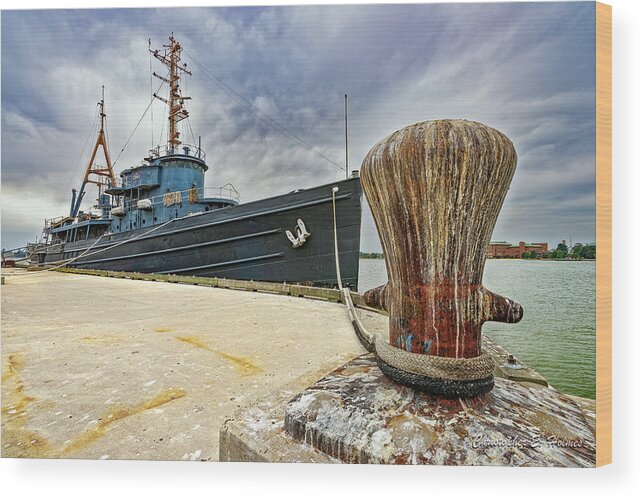 Ship Wood Print featuring the photograph Tamaroa Zuni Berthed by Christopher Holmes