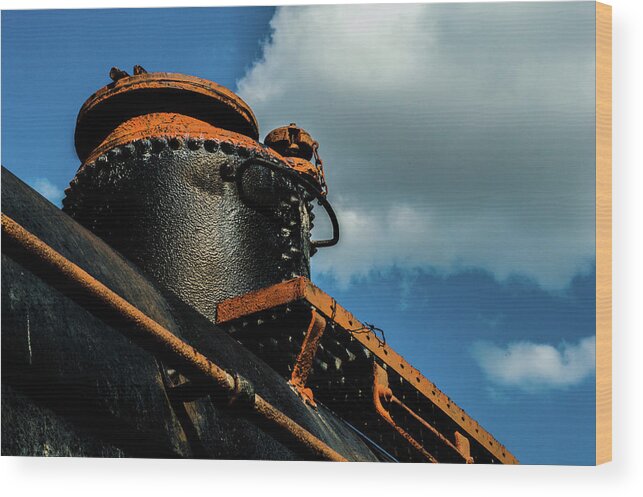 Smoke Wood Print featuring the photograph Tanker by Peyton Vaughn
