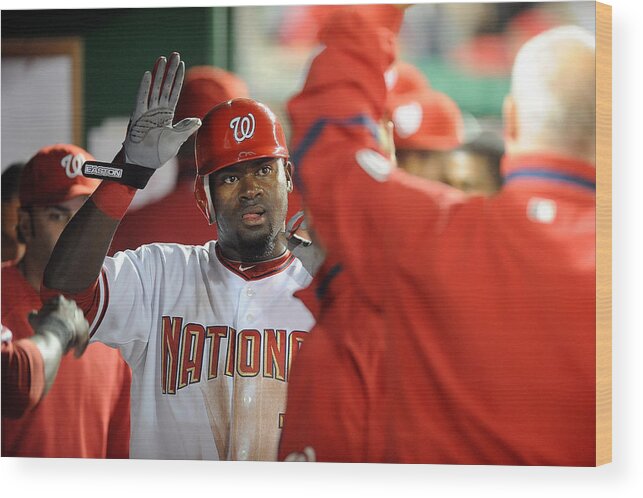 Second Inning Wood Print featuring the photograph Tanner Roark by Greg Fiume