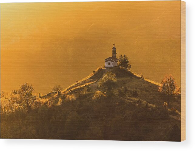 Bulgaria Wood Print featuring the photograph Temple In a Holy Mountain by Evgeni Dinev