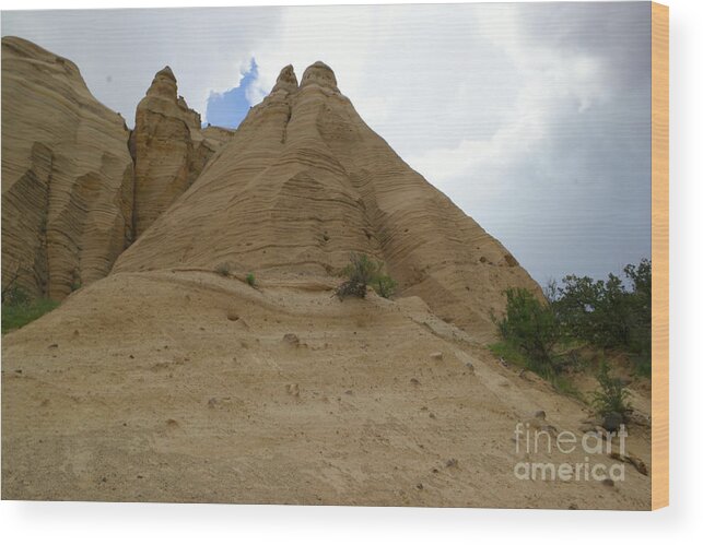 Landscape Wood Print featuring the photograph Tent Rocks New Mexico by Jeff Swan