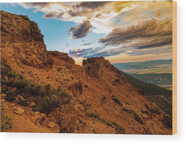 Hiking Wood Print featuring the photograph Terraform by Mike Lee