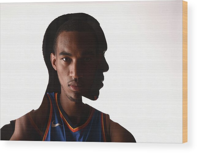 Nba Pro Basketball Wood Print featuring the photograph Terrance Ferguson by Brian Babineau