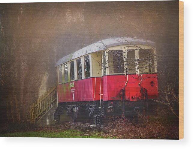 Tram Wood Print featuring the photograph The Abandoned Tram in Salzburg Austria by Carol Japp