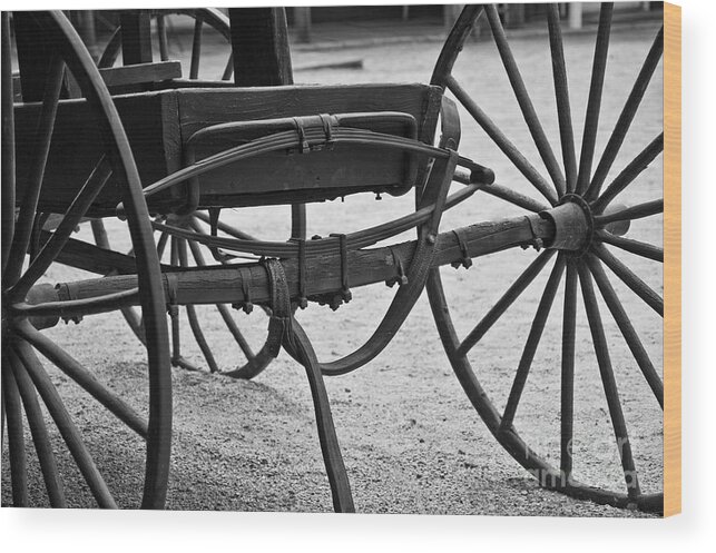 Buggy Wood Print featuring the photograph The Back Of A Carriage by Kirt Tisdale