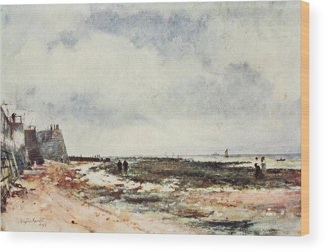 European Wood Print featuring the painting The Beach at Ramsgate by John Buxton Knight