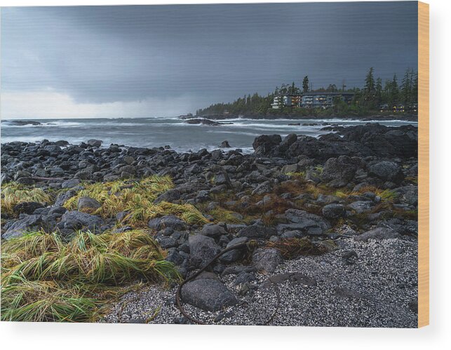 Canada Wood Print featuring the photograph The Black Rock Resort by Bill Cubitt