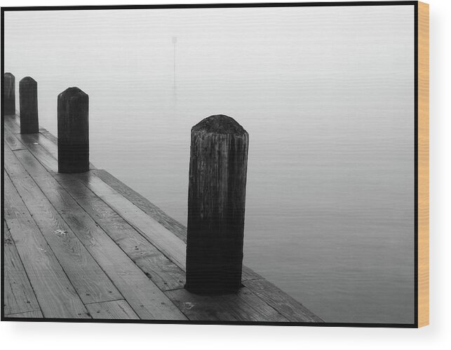 Landscape Wood Print featuring the photograph The Fog by WonderlustPictures By Tommaso Boddi