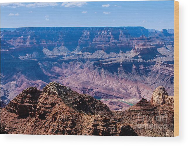 The Grand Canyon Arizona Wood Print featuring the digital art The Grand Canyon Arizona by Tammy Keyes