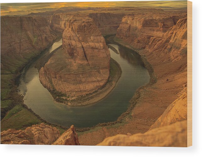 Horseshoe Bend Wood Print featuring the photograph The Horseshoe by Jerry Cahill