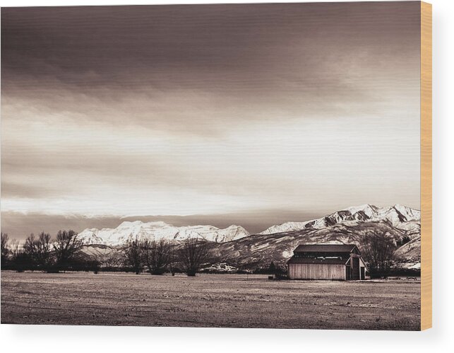 Utah Wood Print featuring the photograph The Last Ranches of the Heber Valley 1 by Mark Gomez