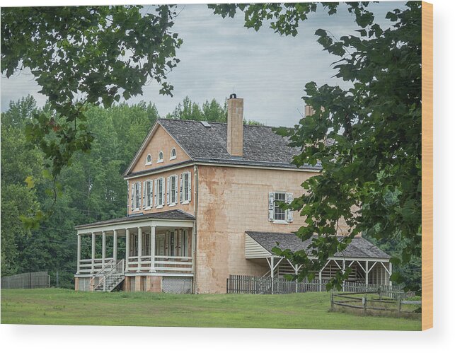 Atsion Wood Print featuring the photograph The Mansion At Atsion by Kristia Adams