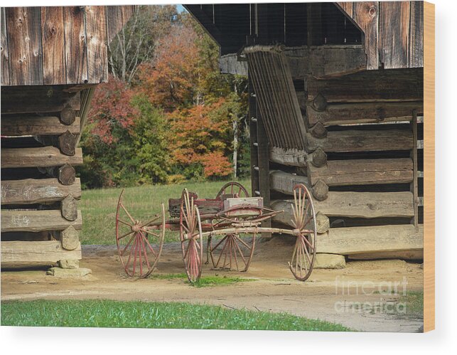 Wagon Wood Print featuring the photograph The Old Buckboard by Nicki McManus