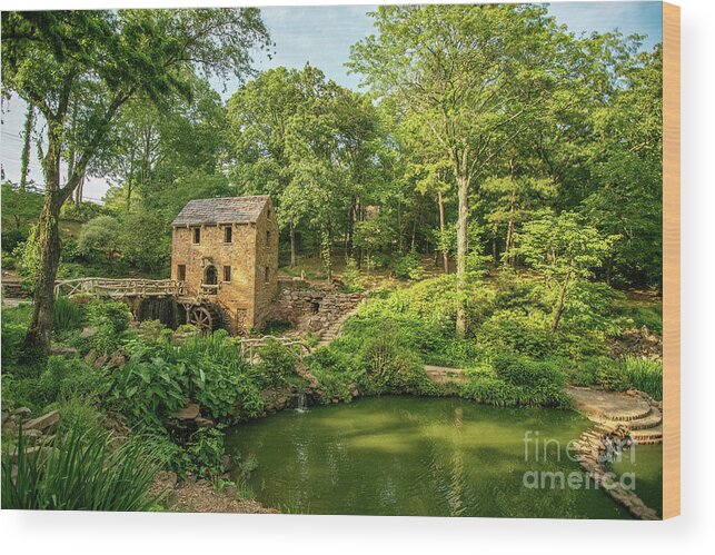 Stone Wood Print featuring the photograph The Old Mill by Scott Pellegrin