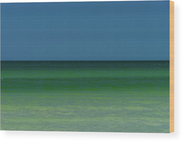 Sea Wood Print featuring the photograph The Sea by Marian Tagliarino