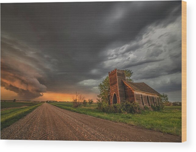 Storms Wood Print featuring the photograph The Standoff by Darren White