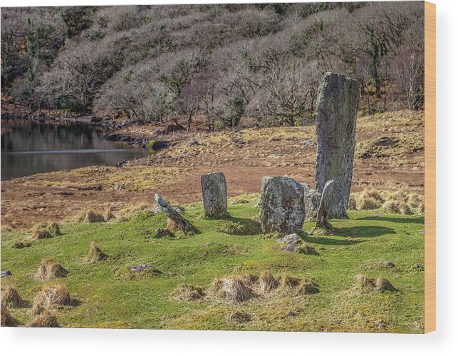 Nature Wood Print featuring the photograph The Uragh Stone Circle by W Chris Fooshee