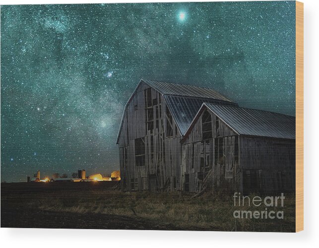 Barn Wood Print featuring the photograph Time takes everything 1 by Eric Curtin