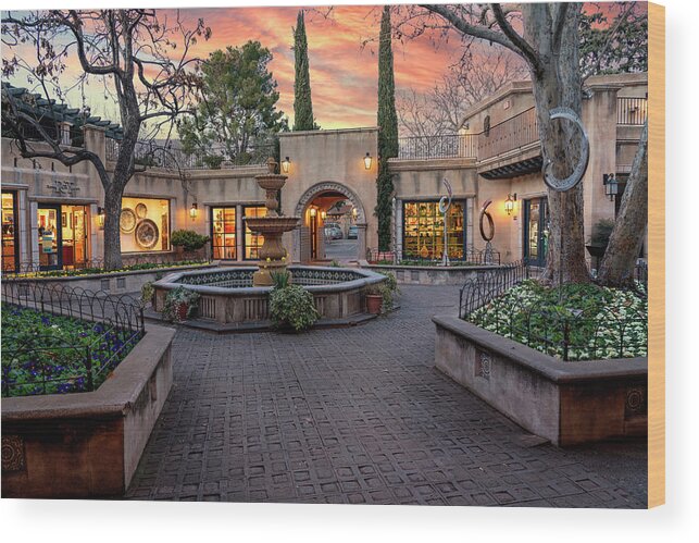  Wood Print featuring the photograph Tlaquepaque Courtyard by Al Judge