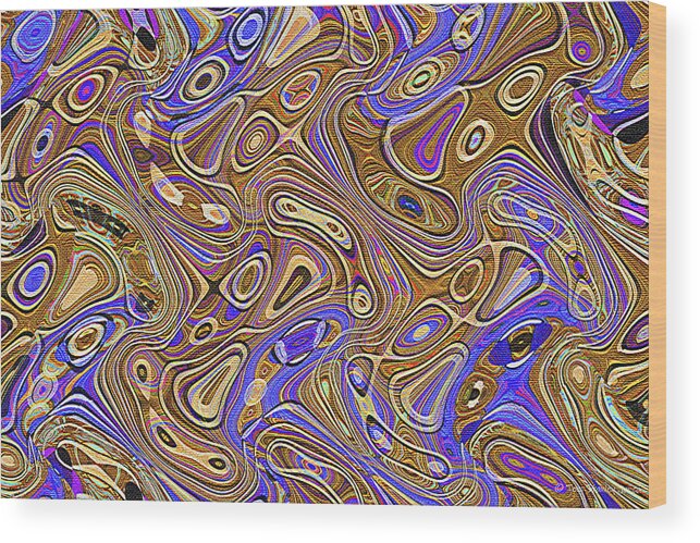 Tom Stanley Janca Abstract #9824ps1 Wood Print featuring the digital art Tom Stanley Janca Abstract #9824ps1 by Tom Janca